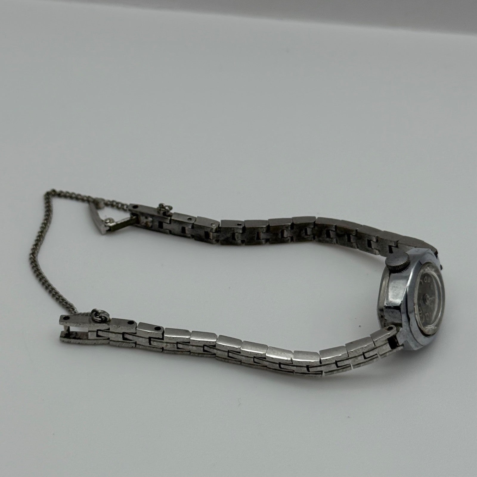 17mm Vintage Ross 17 Jewels Stainless Swissl Manual Wind Watch PARTS / REPAIR