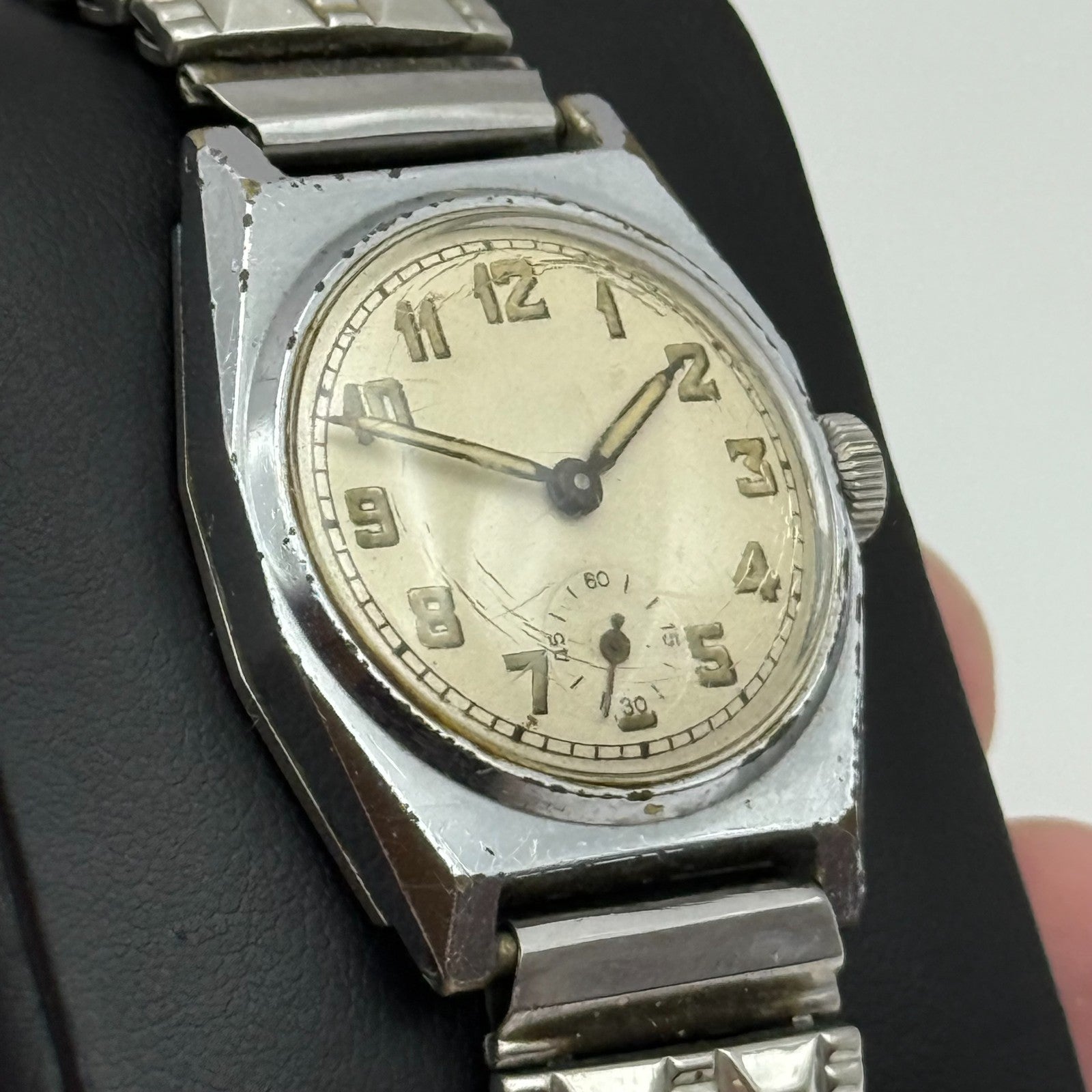 28mm Running Vintage S.G.D.G Pierce Watch Co Military Style Watch PARTS REPAIR