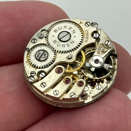 23.6mm Buren A Grand Prix 10 1/2N Manual Wind Swiss Watch Movement PARTS SPARES