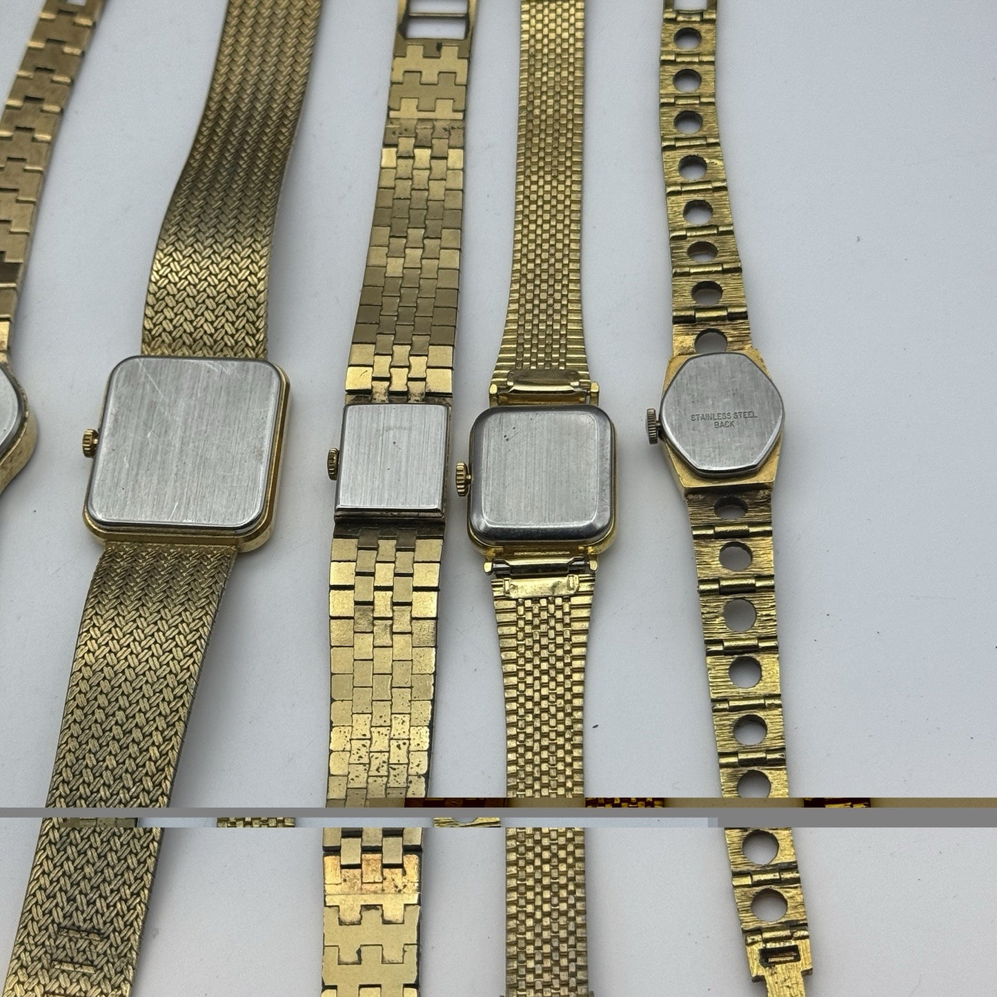 Bundle Of 12 Vintage Gold Plated Ladies Watches Mechanical Job Lot Parts Repair