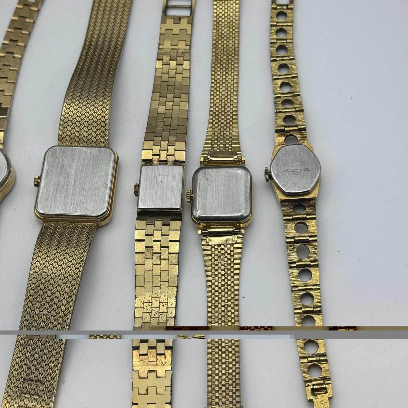 Bundle Of 12 Vintage Gold Plated Ladies Watches Mechanical Job Lot Parts Repair