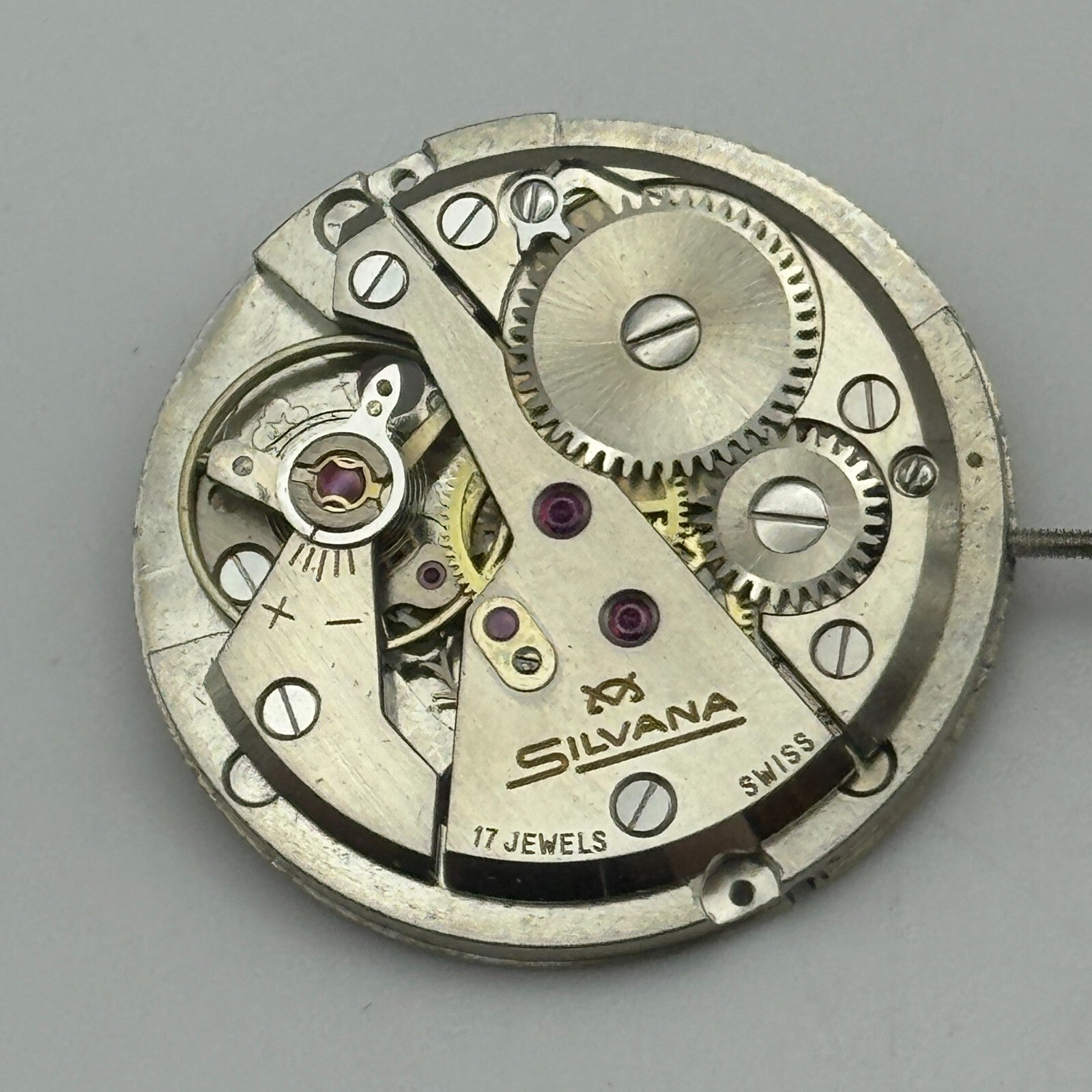 26mm Silvana Cal 240 17 Jewels Vintage Manual Wind Swiss Watch Movement PARTS