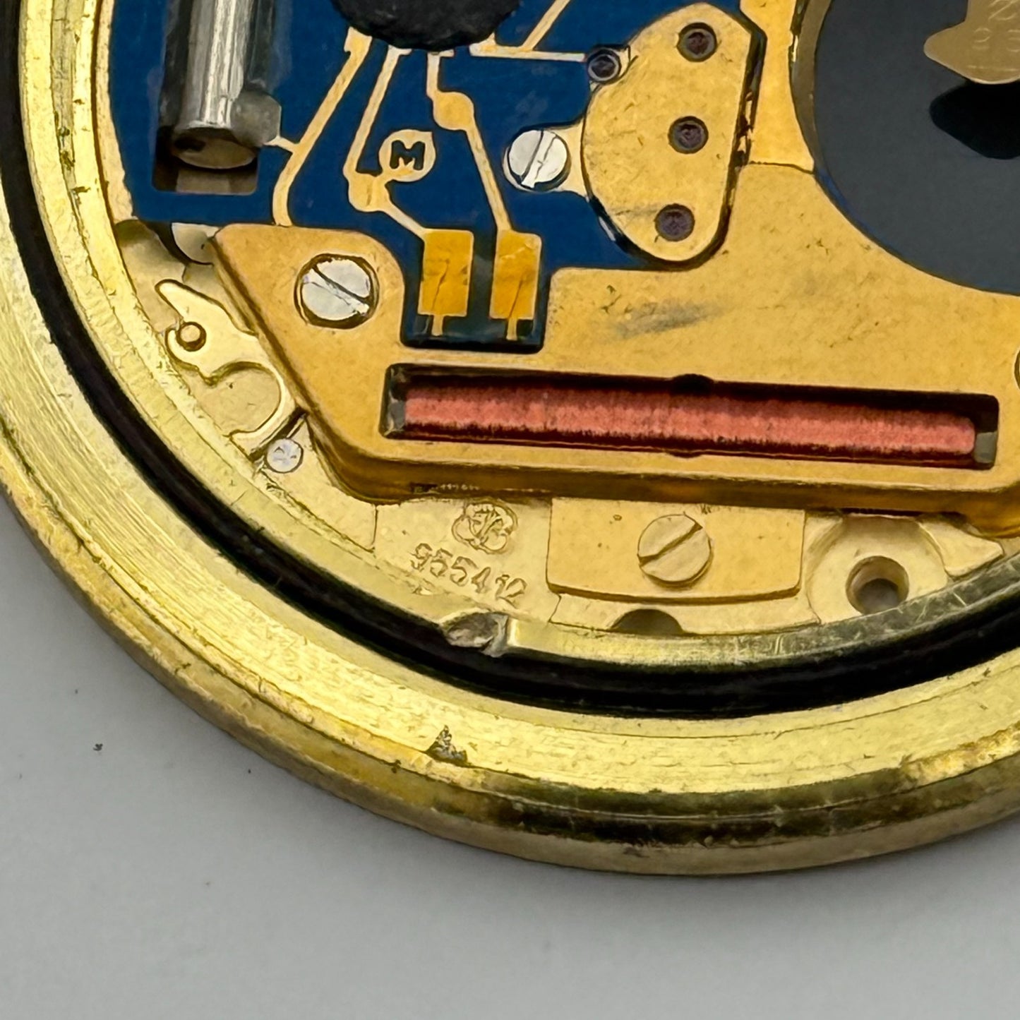 ETA 955.412 Quartz Watch Movement Rotary Elite Date Vintage Parts Repair 31mm