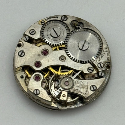 23.6mm FHF 1 Manual Wind 15 Jewels Watch Movement Swiss Vintage PARTS REPAIR