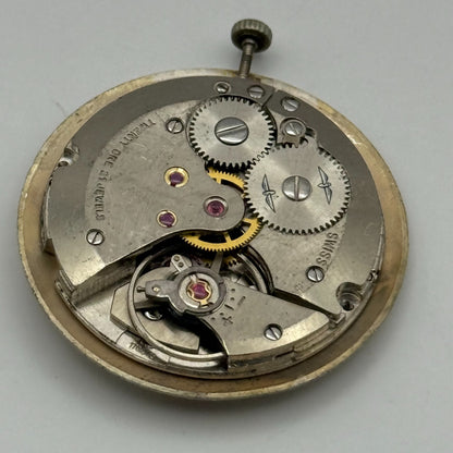 AS 1702/03 Rotary Date Watch Movement Manual Wind Vintage Parts Repair 25.8mm