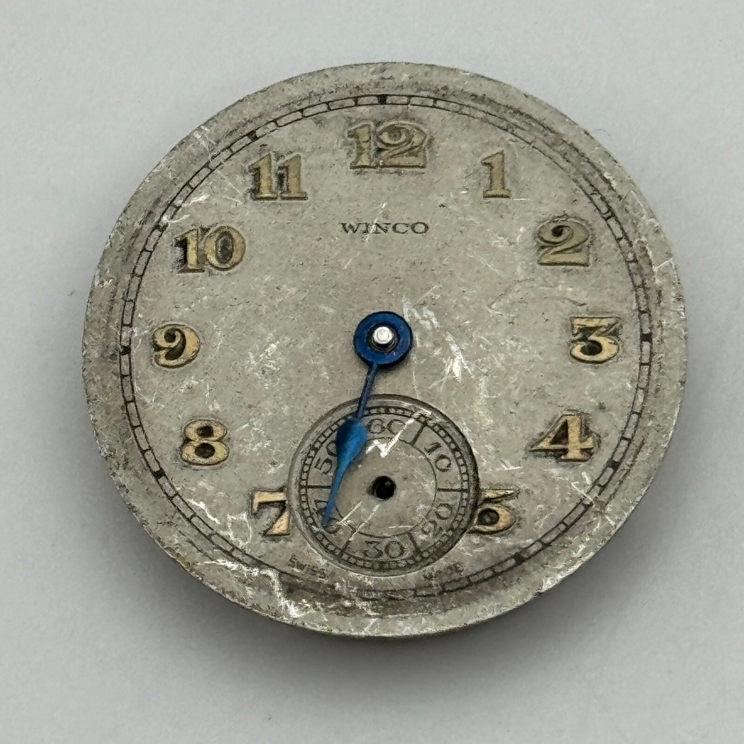 23.6mm Winco 81220 Manual Wind 15 Jewels Watch Movement Swiss Vintage PARTS