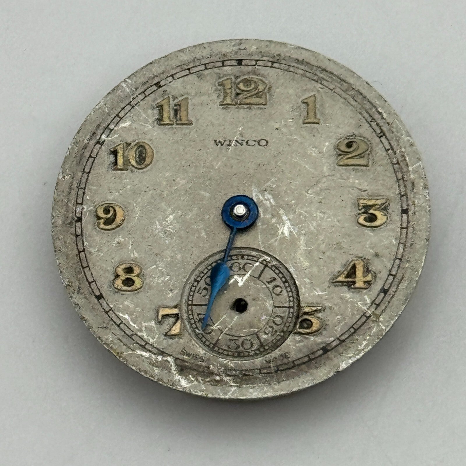 23.6mm Winco 81220 Manual Wind 15 Jewels Watch Movement Swiss Vintage PARTS