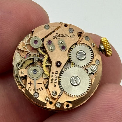 19.7mm Accurist AS A Schild 1156 Manual Wind 21 Jewel Watch Movement PARTS SPARE