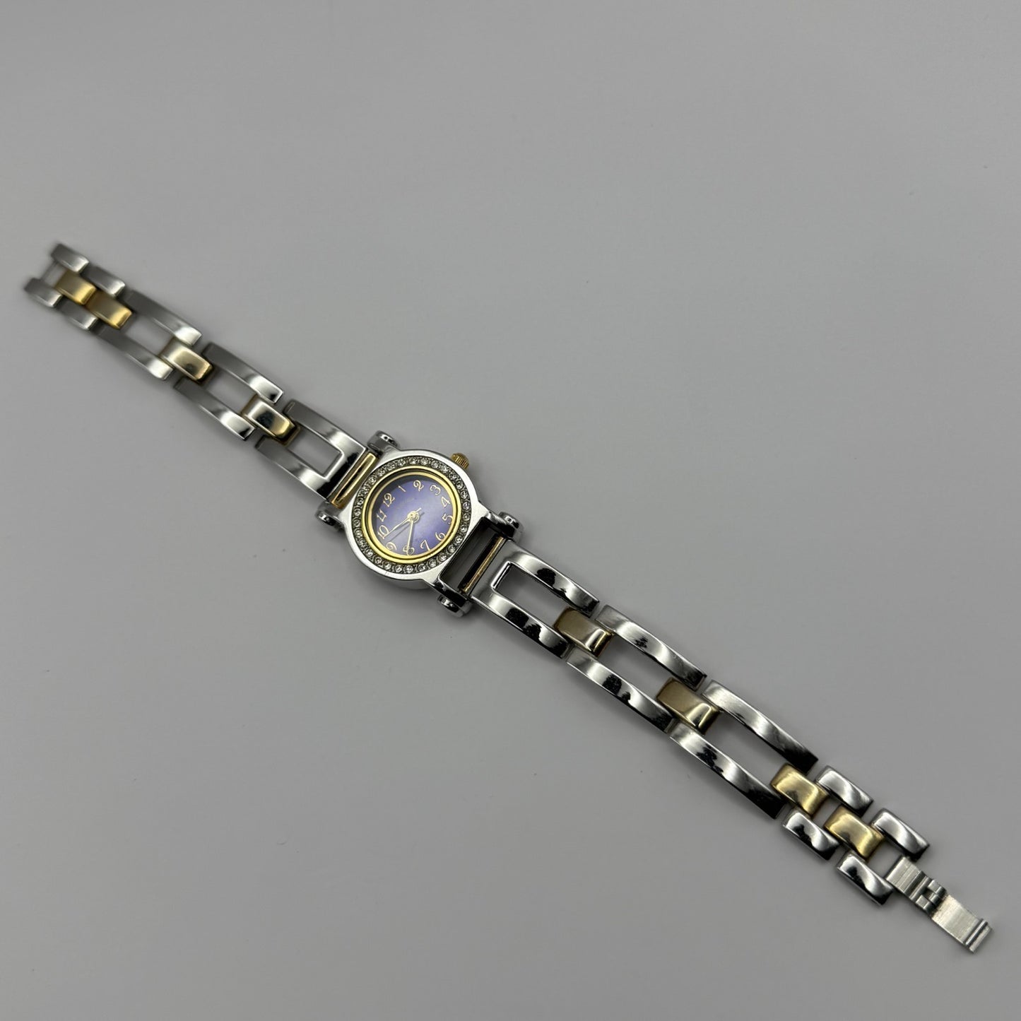 Louis Valentin Swiss Design Ladies Quartz Watch Two Tone Bracelet Working 23mm