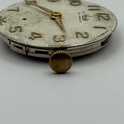 AS 1123 1124 Watch Movement Running Avia Manual Wind Vintage Parts Repair 23.5mm