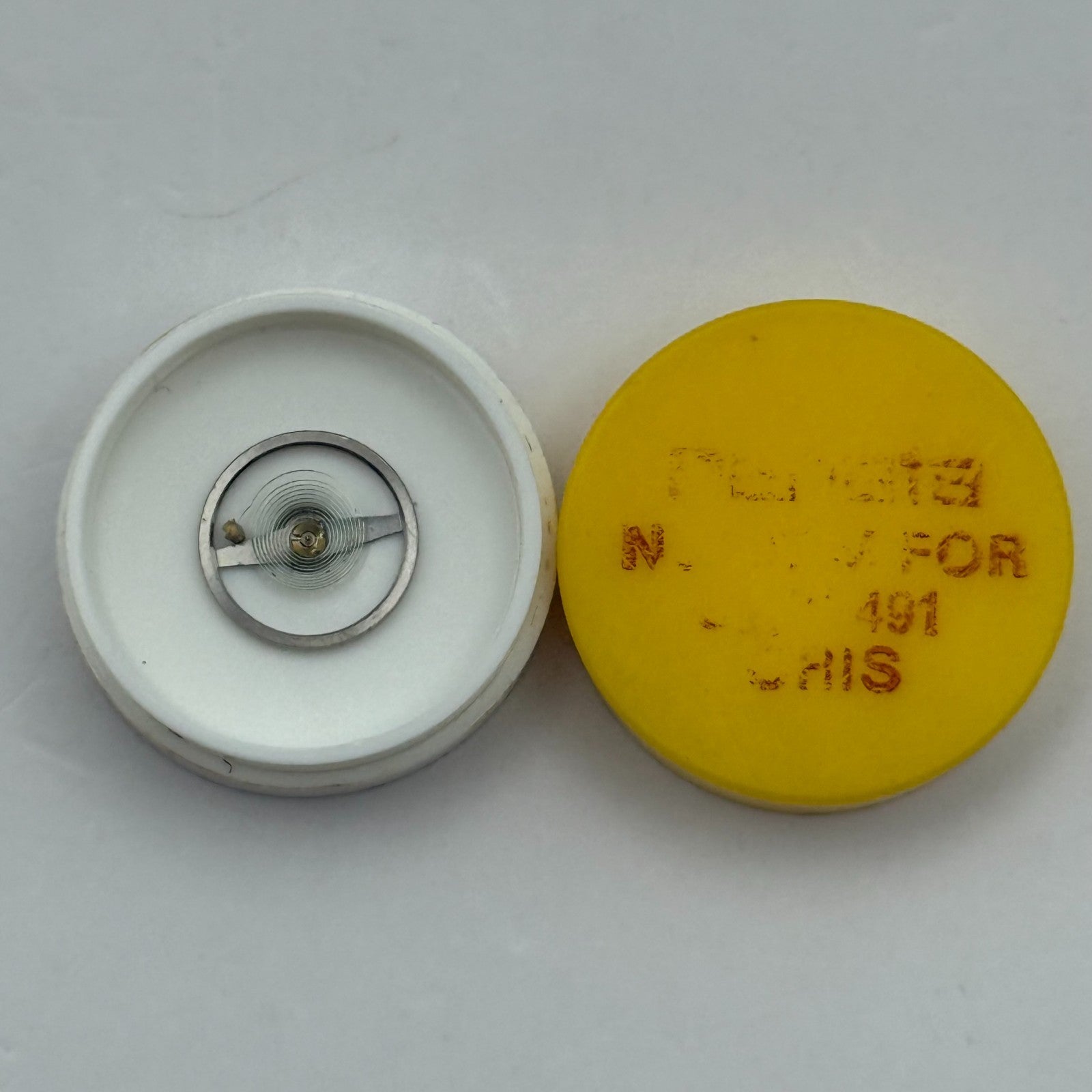 Oris 491 Balance Wheel Complete And Spring  Renata Watch Movement Parts NOS 