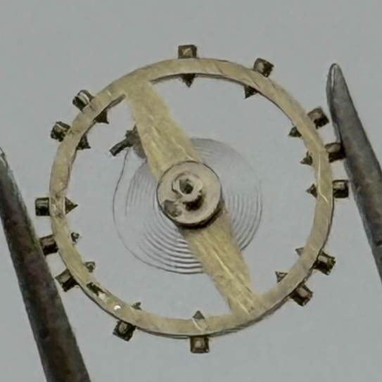 ETA 2410 Balance Wheel Complete And Spring 6 3/4''' Watch Movement Parts NOS