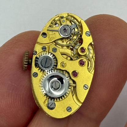 13.5mm Vintage High Grade Oval Brass Colour Manual Wind Watch Movement PARTS