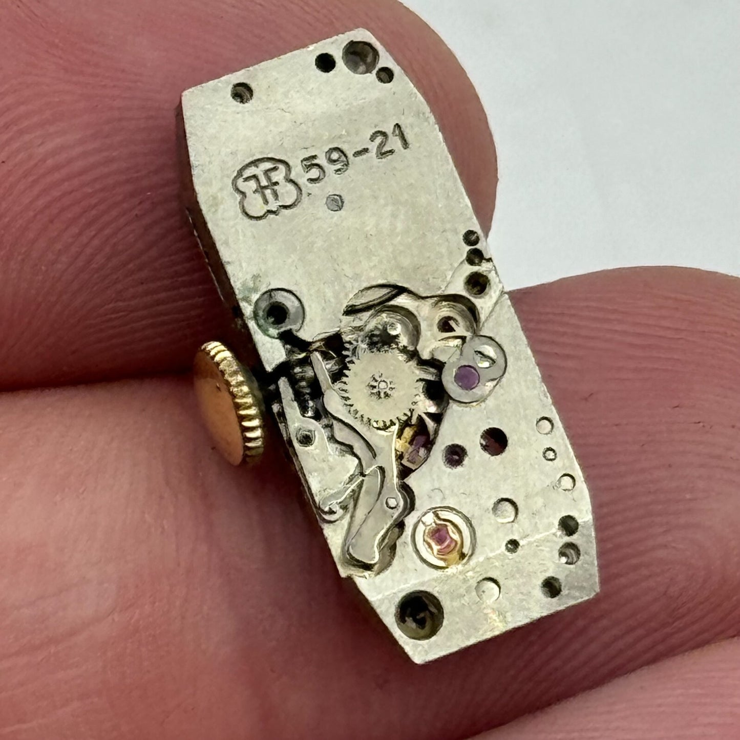 9mm Ladies Rotary FHF 59-21 Tank Watch Movement Manual Wind Swiss PARTS SPARES