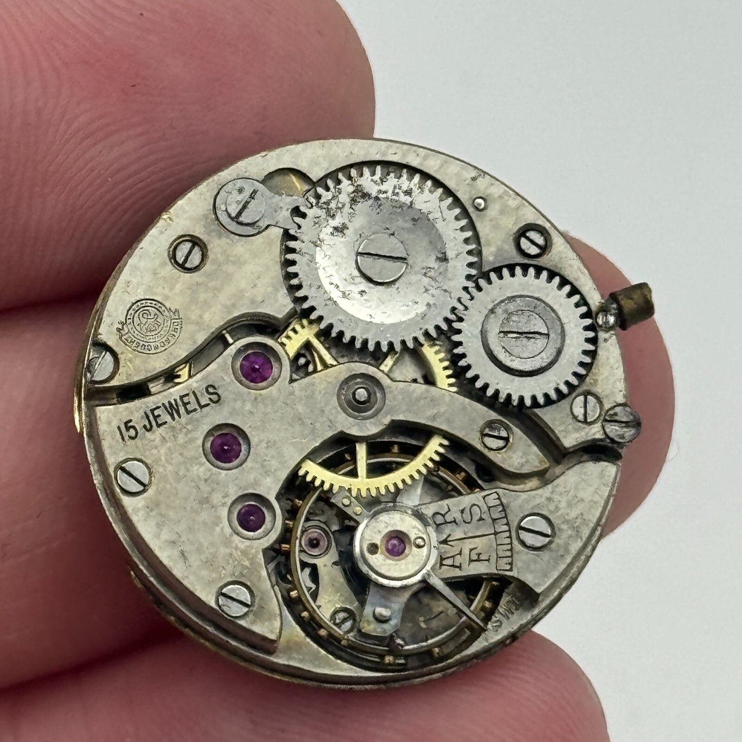 25mm Dreadnought 15 Jewels Swiss Trench Watch Movement Manual Wind PARTS SPARES