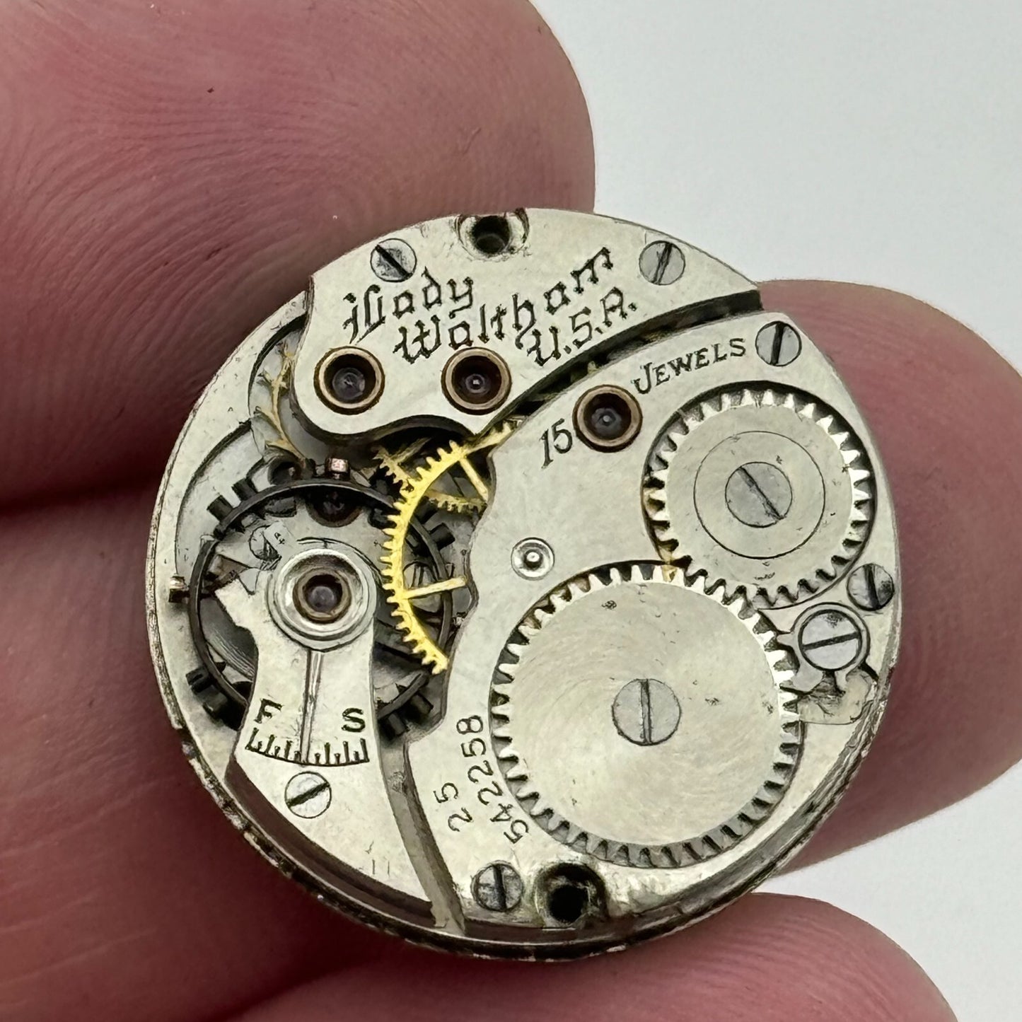 10L Antique Lady Waltham Model L-10 American USA Watch Movement PARTS SPARES