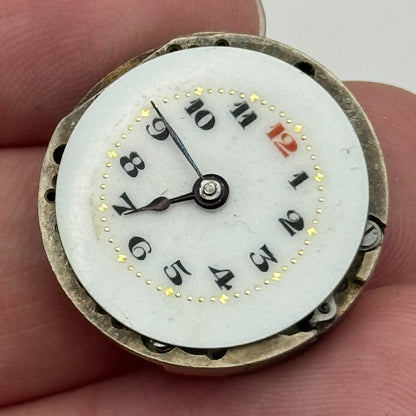 23.6mm Balance Ok Porcelain Dial Swiss Trench Watch Movement Manual Wind PARTS