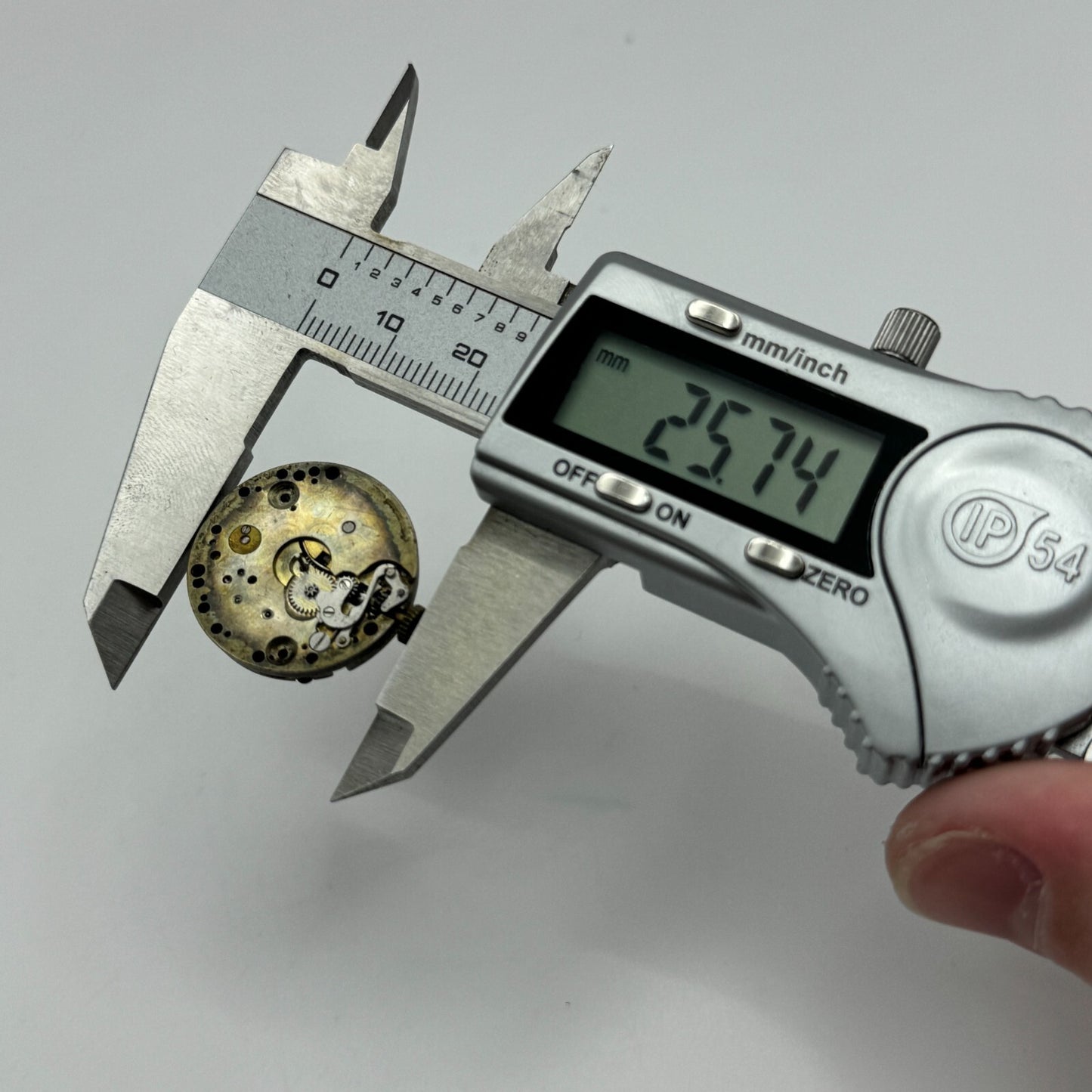 23.6mm Running Unidentified Swiss Trench Watch Movement Manual Wind  PARTS