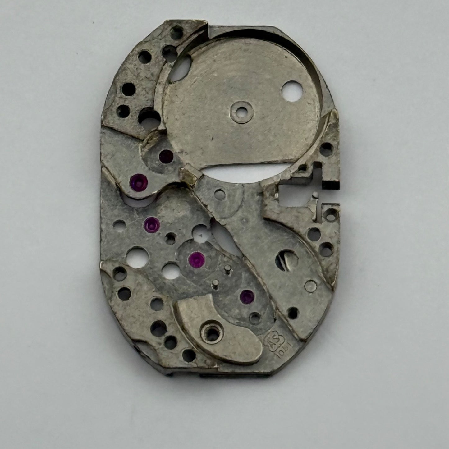 AS 1051 Watch Movement Main Plate Manual Wind Vintage Swiss Parts Repair 12.9mm