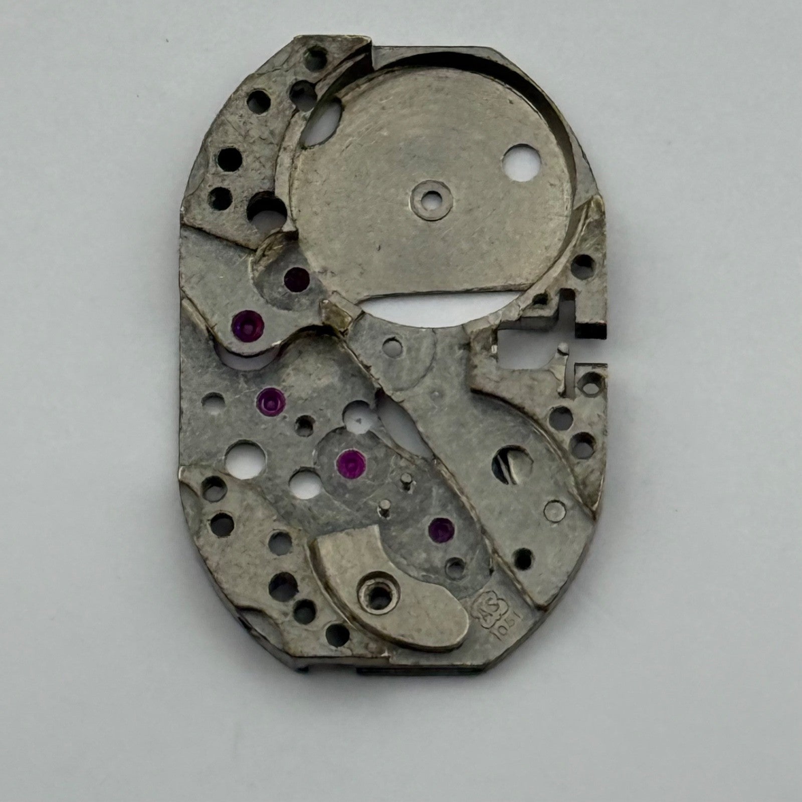 AS 1051 Watch Movement Main Plate Manual Wind Vintage Swiss Parts Repair 12.9mm
