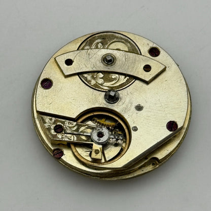 40.9mm Antique Unique Interesting Pattern Key Wound Pocket Watch Movement PARTS