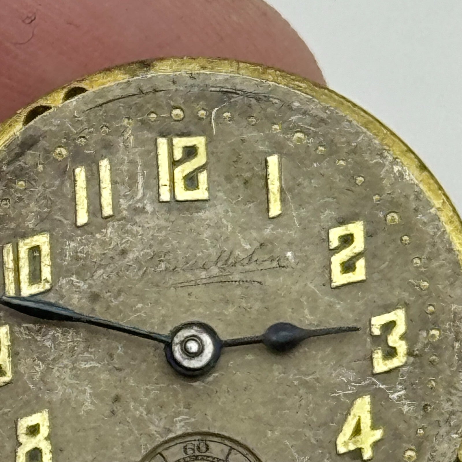 23.6mm Thomas Russell & Son Premier Balance Intact Watch Movement Vintage PARTS