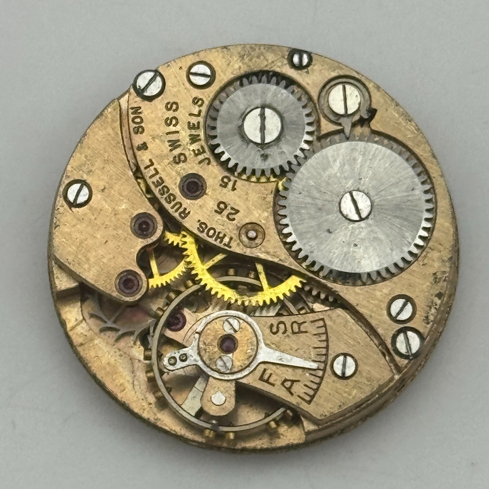 23.6mm Thomas Russell & Son Cal 25 Sub Seconds Manual Wind Watch Movement PARTS