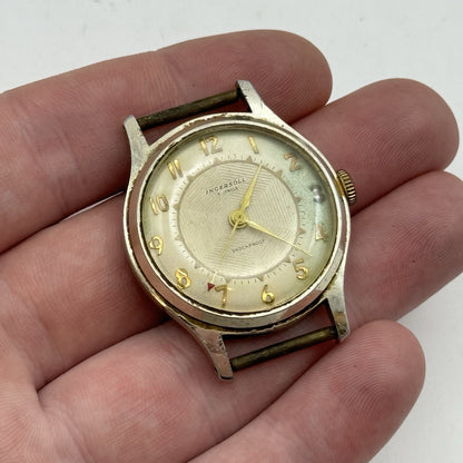 32mm Men’s Manual Wind Ingersoll Shock Proof Watch FOR PARTS TO RESTORE