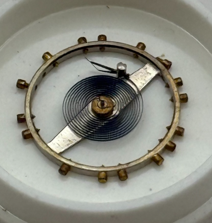 ETA 2320, 2401 Balance Wheel Complete And Spring M Watch Movement Parts NOS