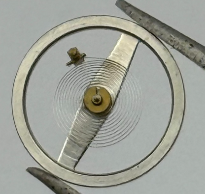 Brac 300 301 Balance Wheel Complete And Spring 1604 Watch Movement Parts NOS