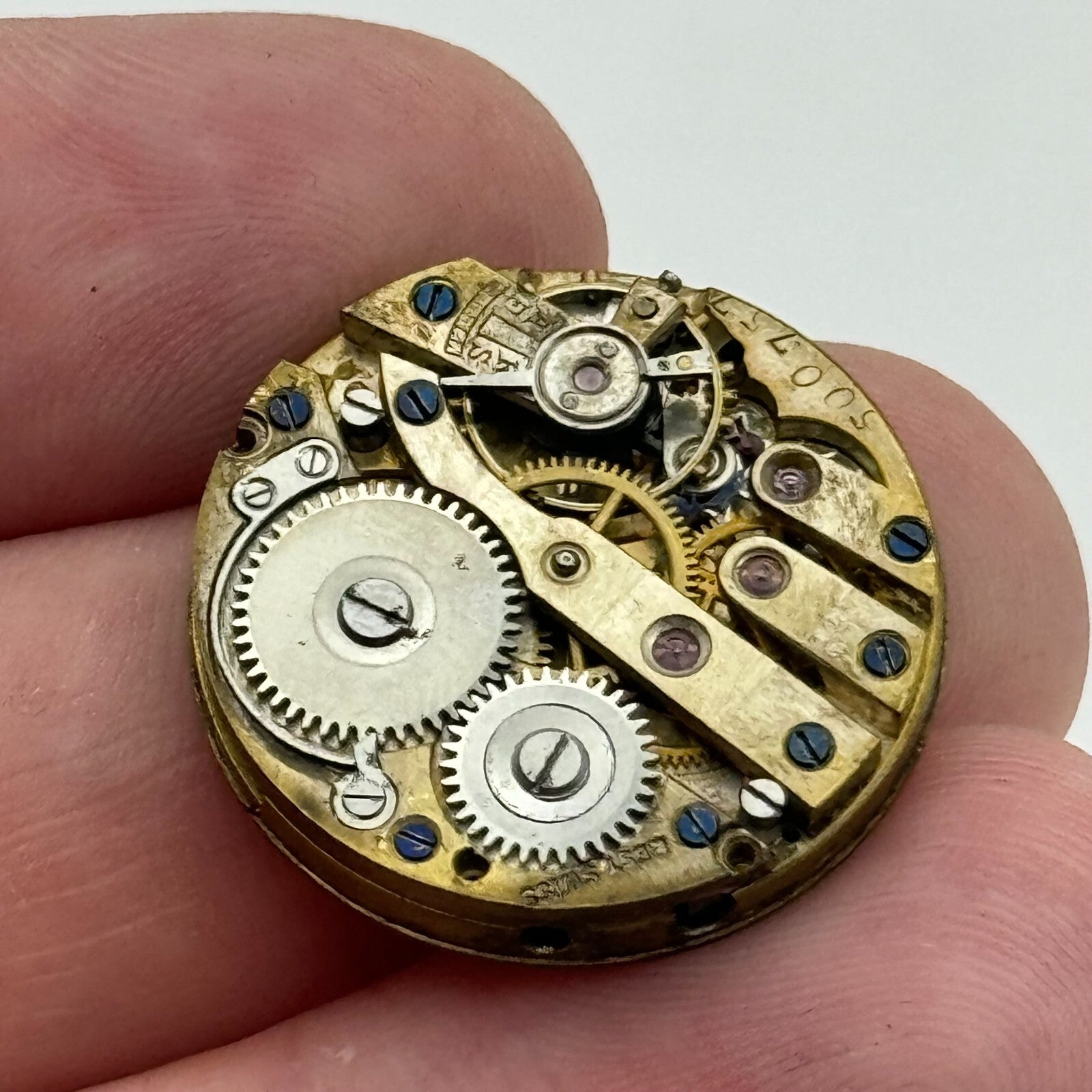 23.6mm Unidentified Balance Ok Trench Watch Movement Manual Wind Swiss PARTS