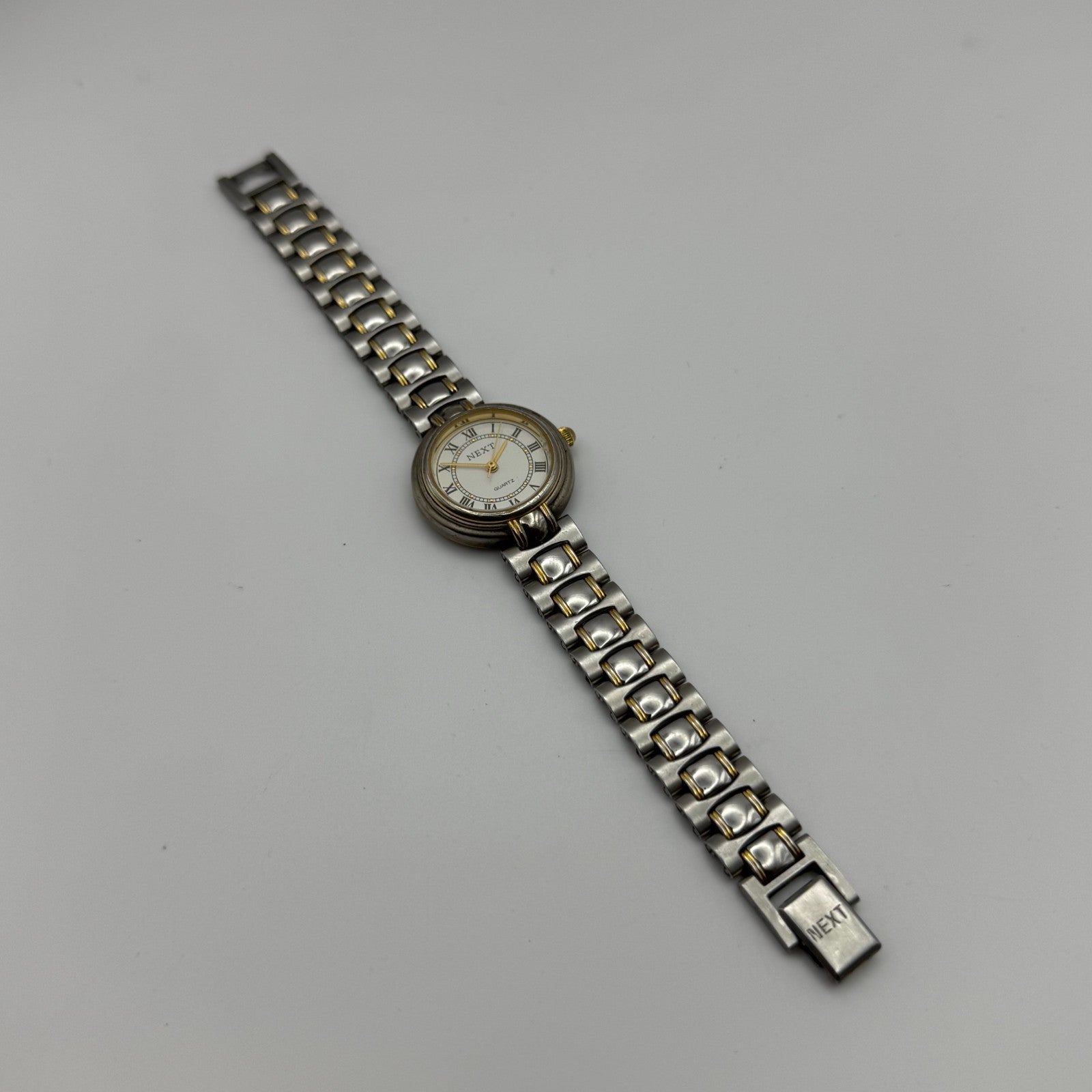 27mm Working Ladies Next Two Tone Roman Numerals Quartz Watch 5.75 Inches