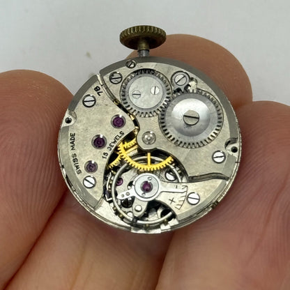 19.7mm Vintage Limit Vertex Revue 78 Balance Ok Watch Movement PARTS REPAIR