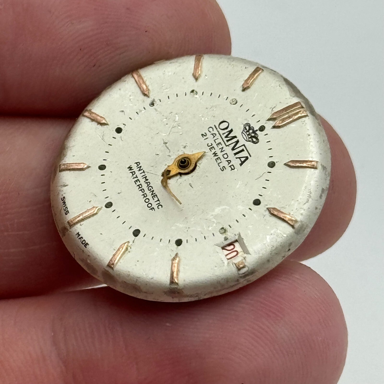 25.4mm Men's Omnia BFG 917C Manual Wind 21 Jewels Watch Movement PARTS SPARES