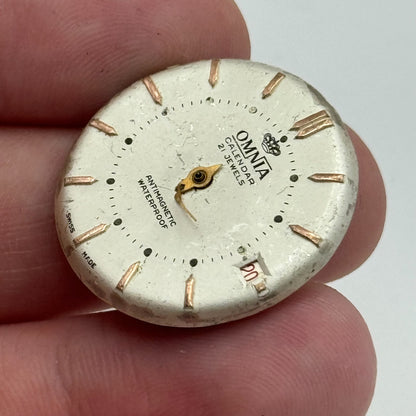 25.4mm Men's Omnia BFG 917C Manual Wind 21 Jewels Watch Movement PARTS SPARES