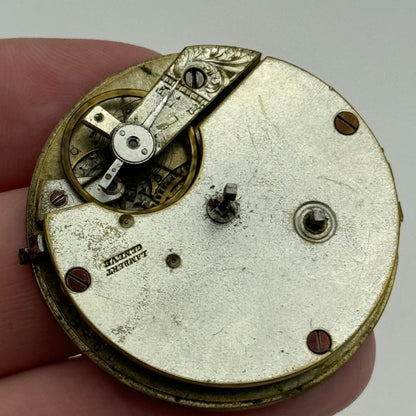 40.7mm Antique Lambert Geneve Balance Intact Key Wound Pocket Watch Movement