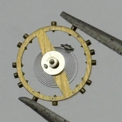 AS 475 Balance Wheel Complete And Spring 5¼''' 20 Watch Movement Parts NOS
