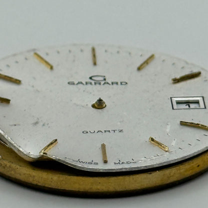 ETA 555.115 Quartz Watch Movement Garrard Date Vintage Swiss Parts Repair 31.5mm