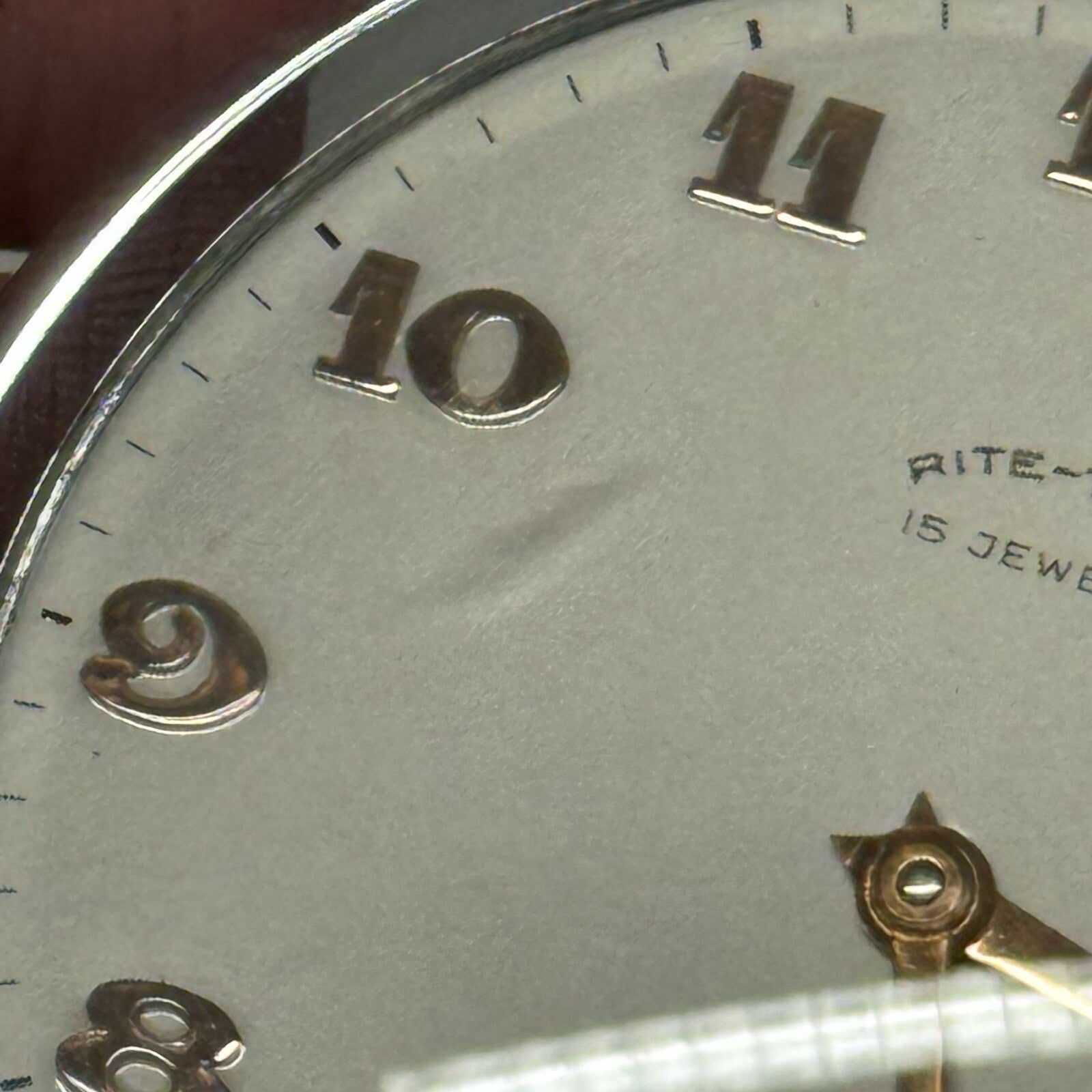49mm Vintage NEW OLD STOCK Rite - Tyme Open Face Subdial Pocket Watch TO SERVICE