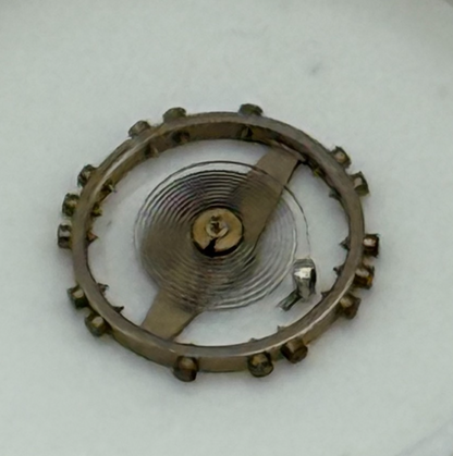 FHF 159 Balance Wheel Complete And Spring 3–10’’’ 190 M Watch Movement Parts NOS