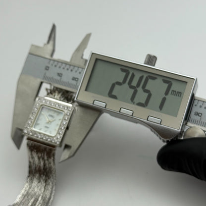 23mm Working Ladies DMQ Jewelled DQCZ Silver Tone Quartz Watch 6 Inches