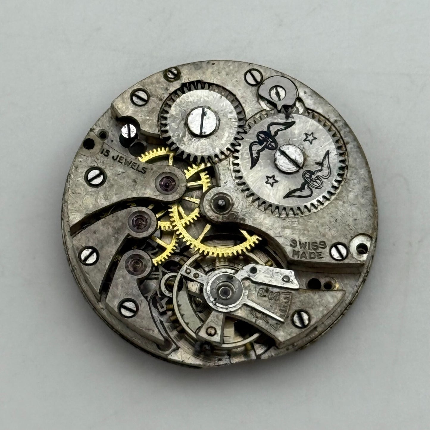 26.7mm Vintage AS 554 Balance Ok Trench Manual Wind Watch Movement PARTS REPAIR