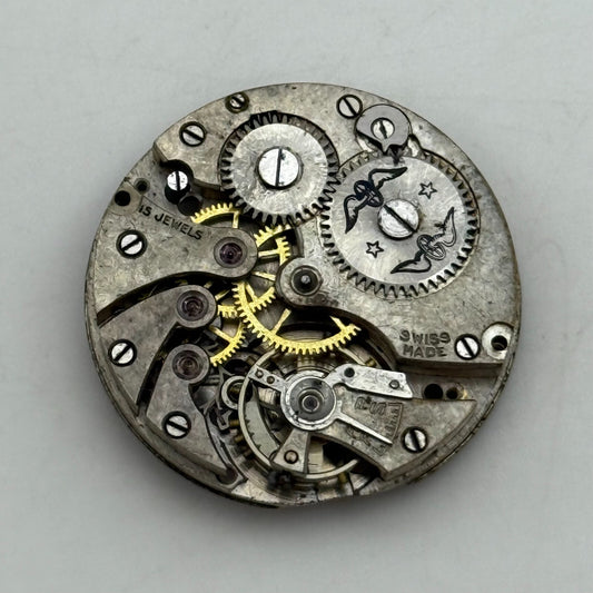 26.7mm Vintage AS 554 Balance Ok Trench Manual Wind Watch Movement PARTS REPAIR