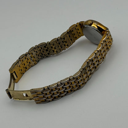 Imado Ladies Quartz Watch Crystal Accents Dial Two Tone Bracelet Working 23mm