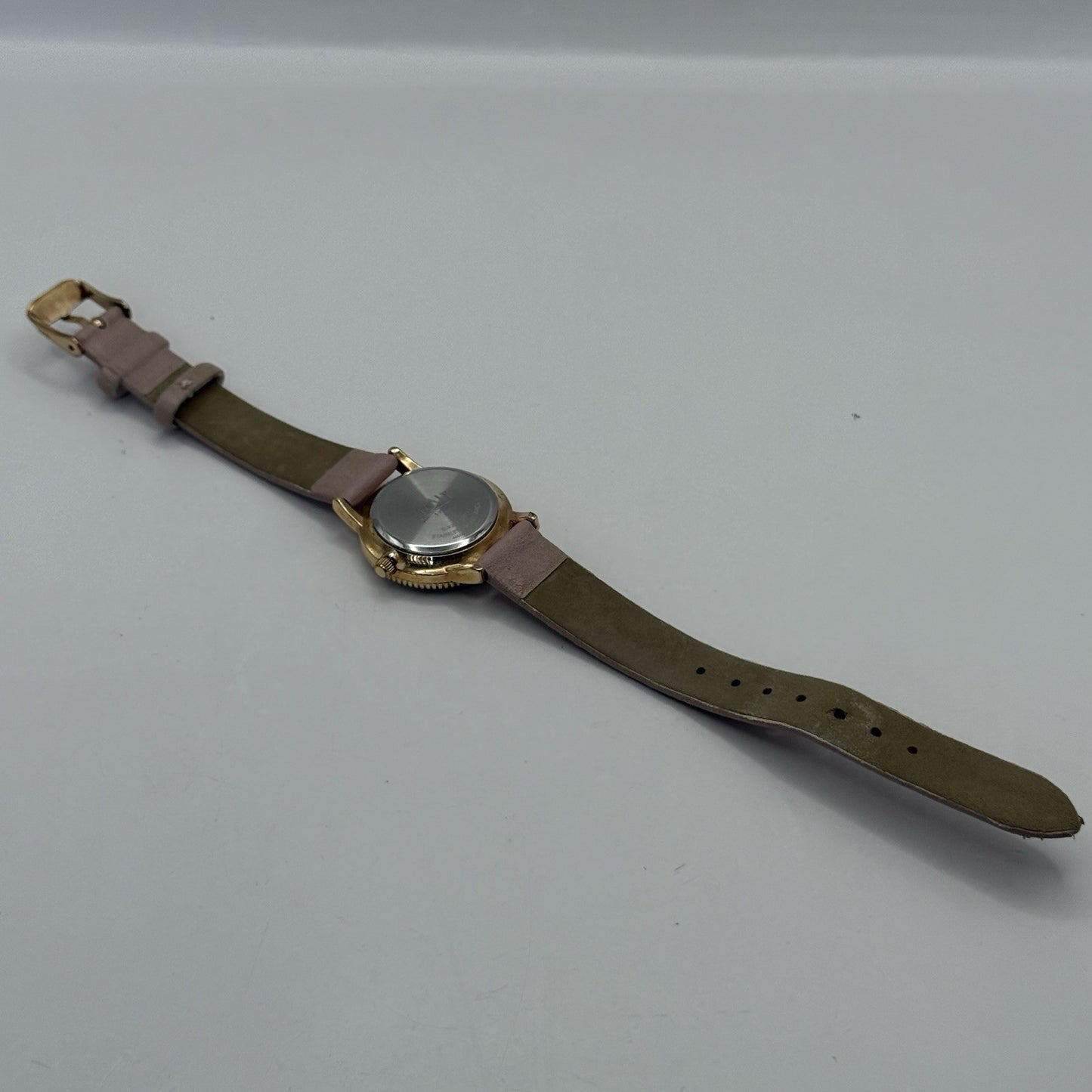 27mm Working Ladies Limit Mother Of Pearl Date Dial C-VJ22 Pink Quartz Watch