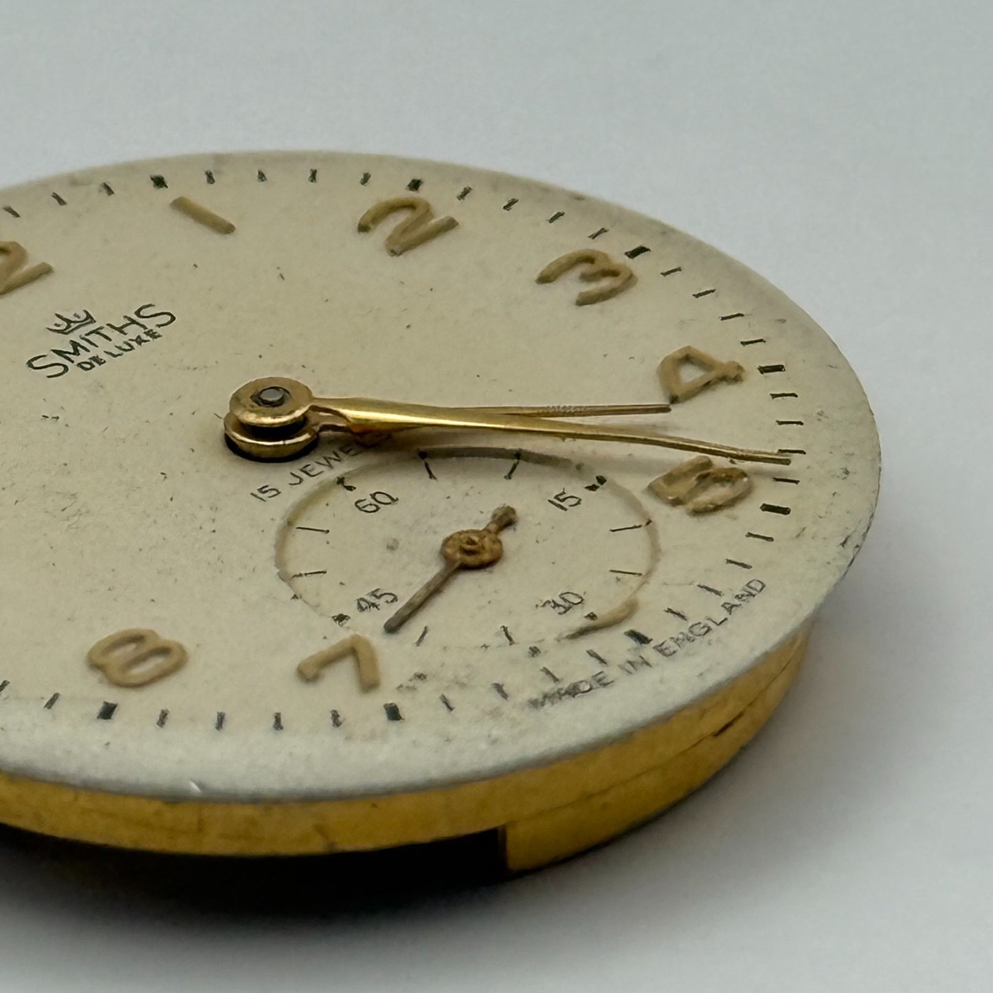 Smiths De Luxe C456354 Watch Movement Manual Wind Vintage Parts Repair 28.8mm