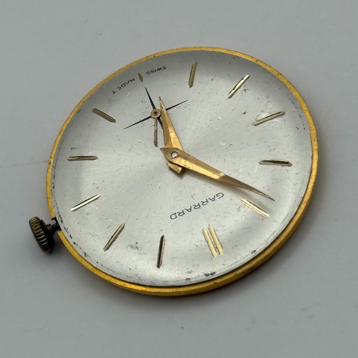 Garrard Peseux 320 Watch Movement Running Manual Wind Vintage Swiss Parts 30.2mm