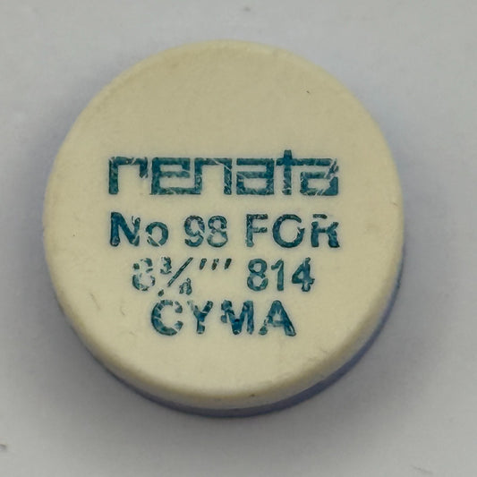 Cyma 814 Balance Complete 8 3/4''' Renata 98 M Watch Movement Parts DAMAGED