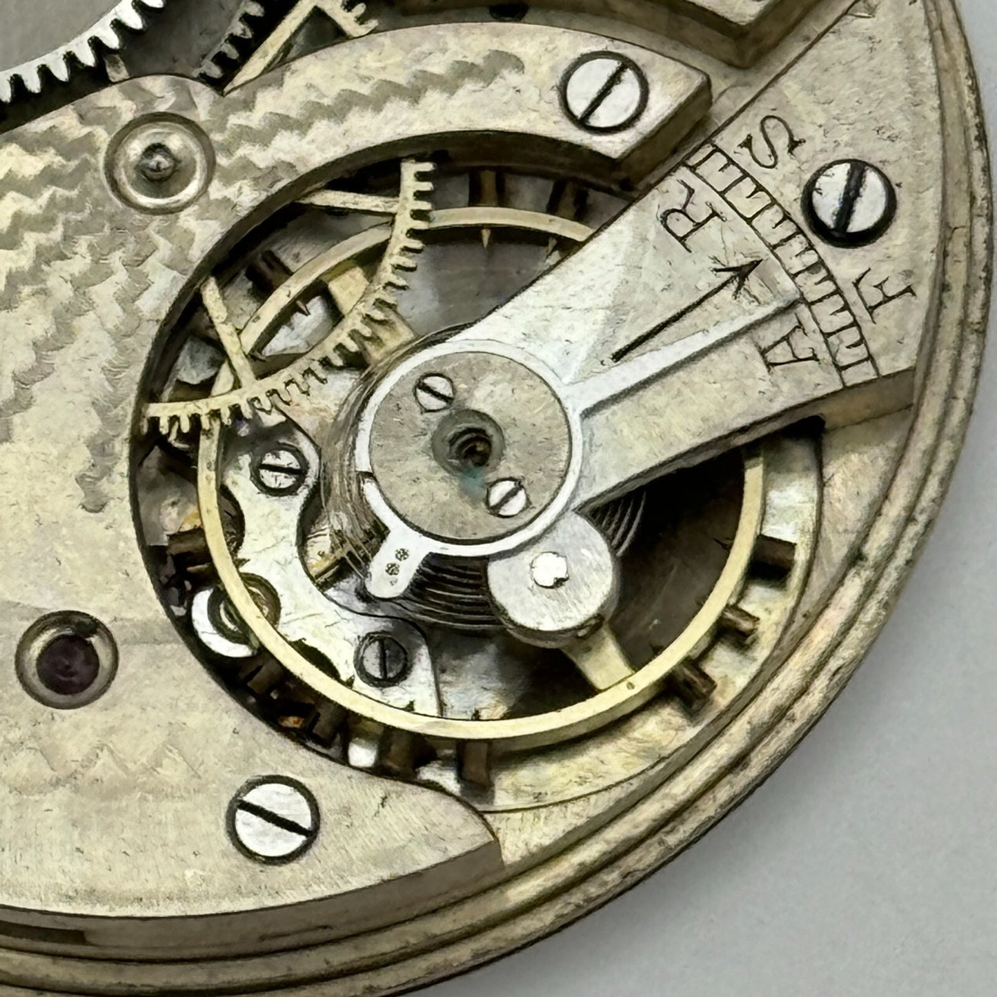 43mm S Smith & Son 9 Strand London Vintage Open Face Pocket Watch Movement PARTS