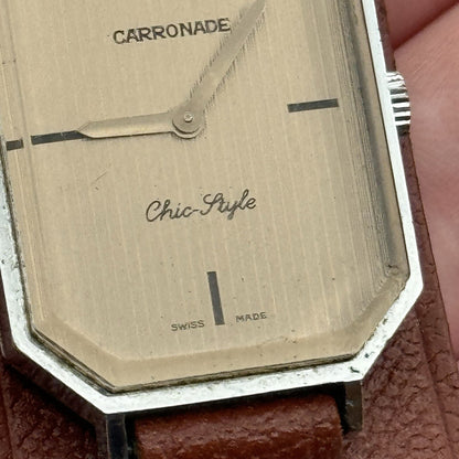 26mm WORKING Carronade Chic Style Bund Strap Manual Wind Vintage Ladies Watch